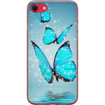 Apple iPhone SE (2020) Gennemsigtigt Telefoncover Magiska Fjärilar