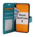 Crazy Horse Wallet Asus ZenFone 8 (ZS590KS) (Turkos)
