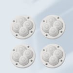 4st Möbelhjul Hjul Universal VIT NYLON white nylon ball-nylon ball