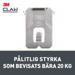 Tavelkrok 3m claw 20 kg 2-pack