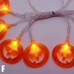 Best Led Pumpkin String Fairy Lights Lantern Party Home F Orange Hollw