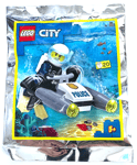 LEGO City Police Diver w Underwater Scooter Foil Pack 952208 - NEW
