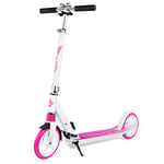 BELEEV Scooters for Kids, Foldable Kick Scooter 2 Wheel, Large 200mm Wheels Sport Commuter Scooters for Adults Teens, Pink, One Size