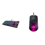 Roccat Vulcan TKL (UK Layout) Mechanical PC Gaming Keyboard, Black & Burst Pro - Extreme Lightweight Optical Pro Gaming Mouse, RGB AIMO LED lighting, only 68g, designed in Germany), black ROC-11-745