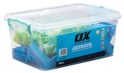OX Pro Tile Level System Set -100 Wedges, 100 5mm x 25mm Spacers and Adjustable Plier