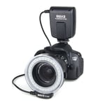 Manuel LED Macro Ring Flash Video Light pour Canon pour Nikon Digital DSLR Camera