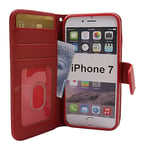 New Standcase Wallet iPhone 7 (Röd)