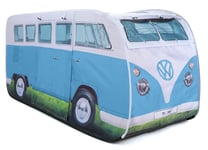 Official VW Campervan T1 T2 Kids Blue Pop Up Play Tent - Blue