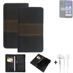Phone Case + earphones for Doro 8200 Wallet Cover Bookstyle protective