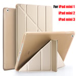Tablet Case Ipad Screen Protector Smart Cover Gold For Mini 1 2 3