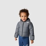 The North Face Baby Down Hooded Jacket Gardenia White Cartoon Camp Print (7UMK OOZ)