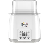 DUALIT Baby Double Bottle Warmer & Steriliser - White