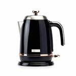 Salcombe Cordless Kettle Electric Fast Boil Kettle 3000W 1.7 Litre Black Copper