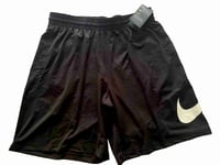 Nike Shorts Swoosh HBR 718830 012 Dri Fit  Black Gym Holiday Beach Mens Size XXL