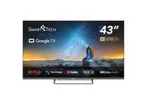 Smart Tech 43UG02V - 43" - TV 4K UHD 108 cm, Smart TV Google TV, HDMI, USB, HEVC, Dolby Audio, HDR 10, CHROMECAST, Google Assistant