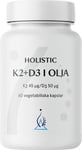 Holistic K2+D3-vitamin i olja