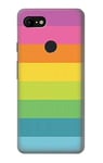 Rainbow Pattern Case Cover For Google Pixel 3 XL