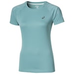 Asics Women's Running T-Shirt (Size M) Kingfisher FuzeX Short Sleeve Top - New