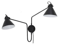 Bloomingville Felicity Vegglampe, Svart, Metall