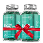 Biotin 5000mcg 240 Gummies for Hair, Nail, Health Combo pack