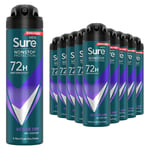 Sure Men Nonstop Protection 72H Anti-Perspirant Deodorant Aerosol 150ml, 24 Pack