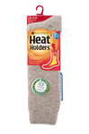 Ladies WOOL 2.7 Tog Long Knee High Thermal Heat Holders Socks 4-8, 37-42 Oatmeal