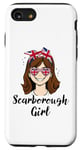 Coque pour iPhone SE (2020) / 7 / 8 Scarborough Girl, Scarborough Women, drapeau britannique UK