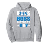 Big Sis Of The Boss Birthday Boy Baby Decorations Pullover Hoodie
