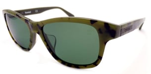 Timberland Polarized Sunglasses Shiny Green Camo / Dark Green TB9089 55R