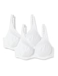 DIM Soutien-Gorge Femme Maintien Avec Armatures Mes Essentiels By DIM x2, Blanc, 95C