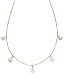 Elements Gold GN345 9ct Gold Keshi Pearl Charm Necklace Jewellery