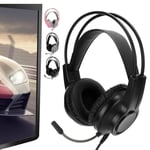 Gaming Headset Mic Headphones Head‑Mounted Wired Computer Supplies Dual 3.5M BST