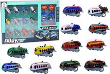 Leantoys 12 Eldrivna Bilar 5Cm Vägskyltar