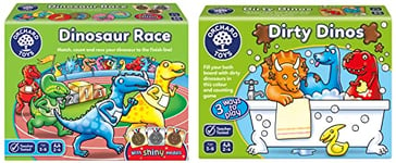 Orchard Toys Dinosaur Race Game & Dirty Dinos