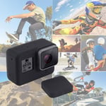 CNYO® PULUZ Silicone Souple Cage Robuste Cas avec Couvercle de Capuchon d'Objectif pour Gopro Hero 5 Action Caméra Noir Pour GoPro Accessoires
