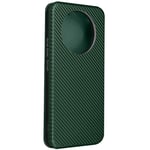 Carbon Effect Wallet Case for Realme 11 Pro Plus and 11 Pro Dark Green