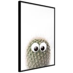 Plakat - Cactus With Eyes - 40 x 60 cm - Sort ramme