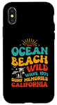 Coque pour iPhone X/XS Ocean Beach Wild Wave 1971 Surf Memories Surf Lover