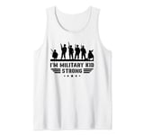 I'm Military Kid Strong Purple Up Military Children Month Tank Top