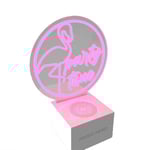 MUSIC HERO Neon Bluetooth Högtalare med LED Ljus - Pink
