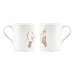 Kissing Couple Matching Mugs - Valentines Gift for Couple Tea/Coffee Cup