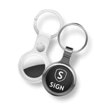 SiGN Smart Bluetooth Finder + nøkkelring med silikonskall - Hvit
