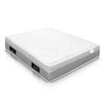 WIN REST Matelas viscoélastique en gel hautement respirant Poséidon, hauteur 25 cm, fermeté moyenne, noyau en mousse de grande densité, tissu stretch 300 g, fibre hypoallergénique Super Soft (80 x 190