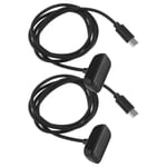 2x Type-C Fitbit Luxe Charger Cable Replace Reset Charging Clip Cord Tracker 1M
