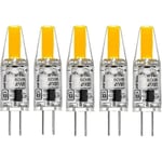 G4 LED 220V 3W 2700K Varmvit 160lm, Silikonlampor Ersätter Traditionella 30W Halogenlampor, 5-pack