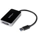 Startech USB 3.0 till VGA externt videokort, multiskärmsadapter med USB-hubb 1 port – 1920x1200