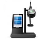 Yealink WH66 Mono UC Headset Trådlös Huvudband Kontor/callcenter USB Type-A Bluetooth Laddningsställ Svart