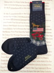 POLO RALPH LAUREN Exquisite Smart 1pk Sock Mens Navy Knitted Wool Socks BNWT