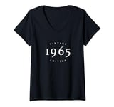 Womens Vintage Edition 1965 - Birth Year, Birthday or Anniversary V-Neck T-Shirt