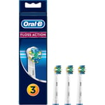Braun Oral-B FLOSS ACTION  Replacement Electric Toothbrush Heads - 3 Pack